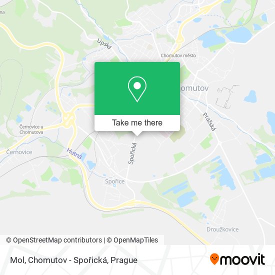 Mol, Chomutov - Spořická map