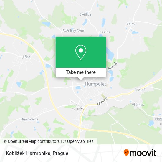 Kobližek Harmonika map