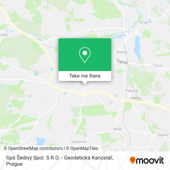 Gpš Šedivý Spol. S R.O. - Geodetická Kancelář map
