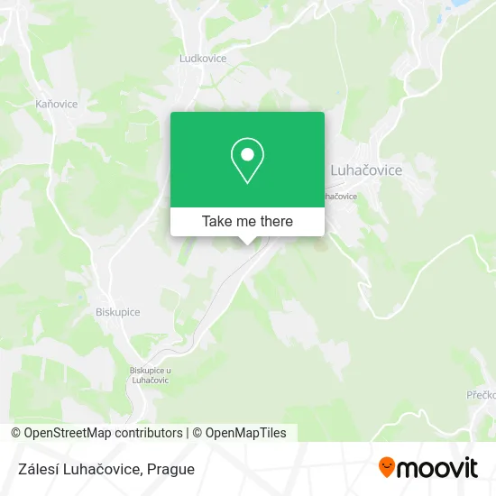 Карта Zálesí Luhačovice