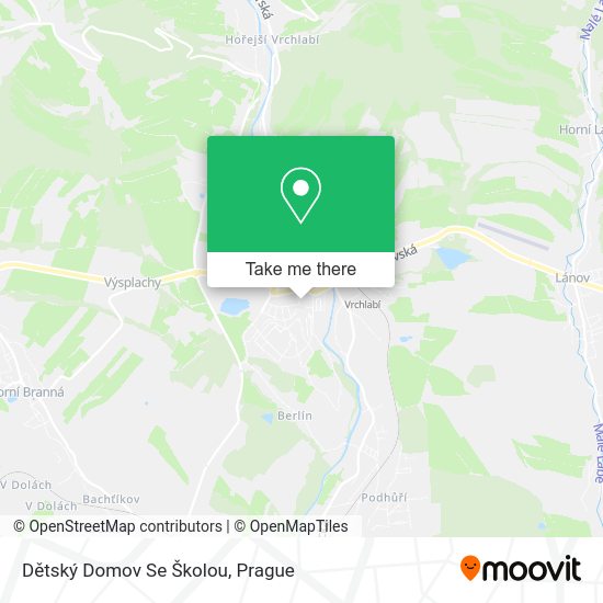 Dětský Domov Se Školou map
