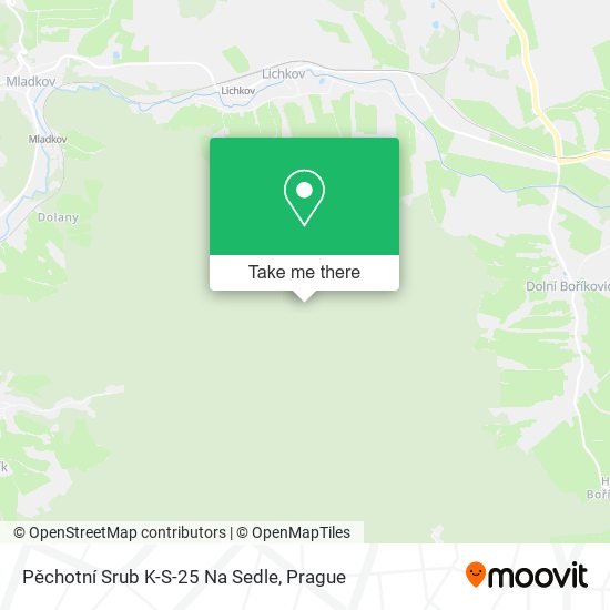 Pěchotní Srub K-S-25 Na Sedle map