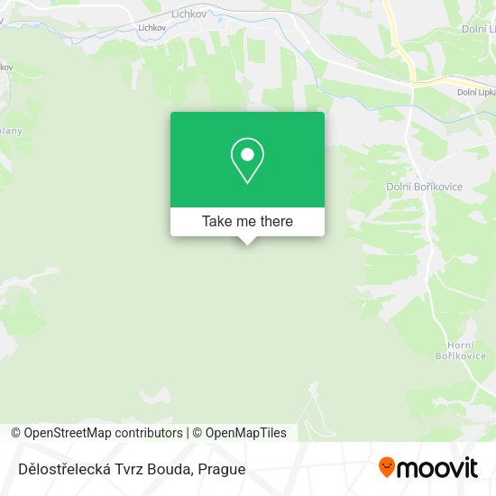 Dělostřelecká Tvrz Bouda map