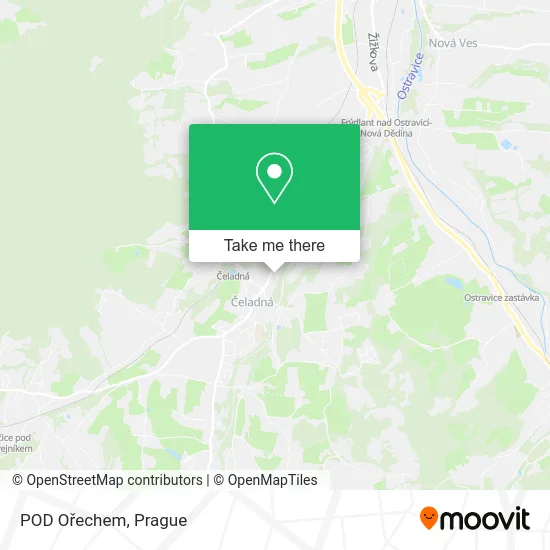 Карта POD Ořechem