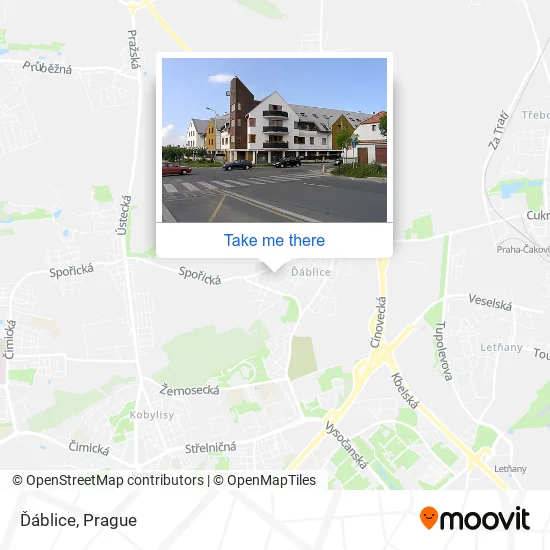 Карта Ďáblice