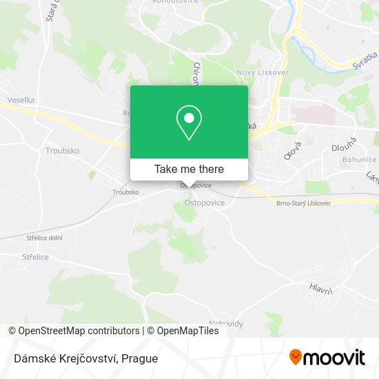 Dámské Krejčovství map