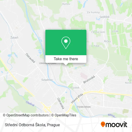 Карта Střední Odborná Škola