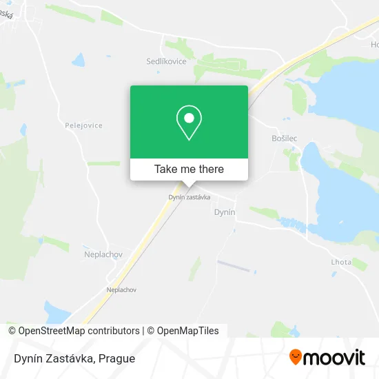 Карта Dynín Zastávka