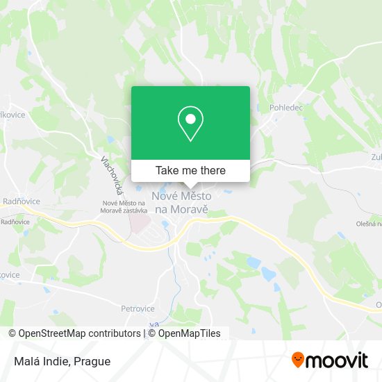 Карта Malá Indie
