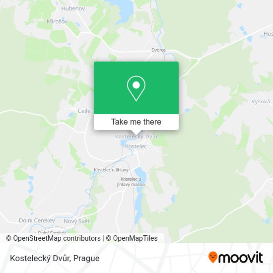 Kostelecký Dvůr map