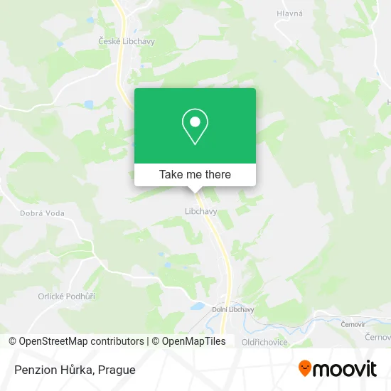 Карта Penzion Hůrka