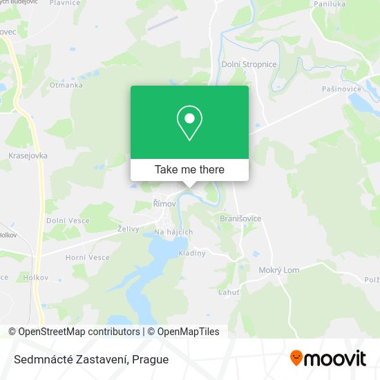 Sedmnácté Zastavení map