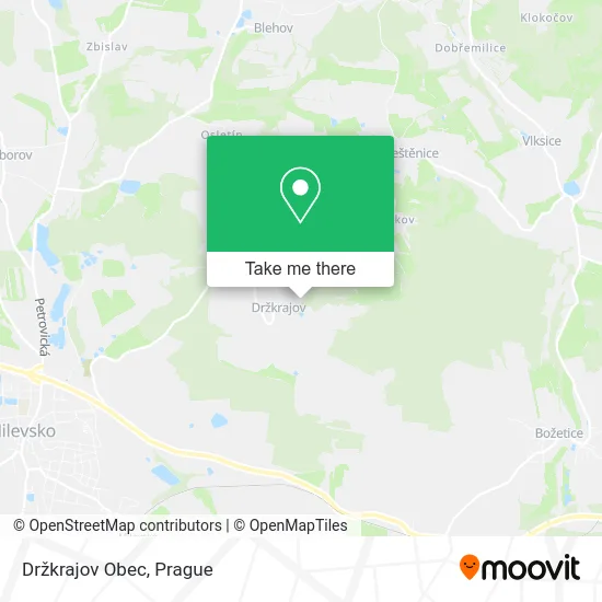 Карта Držkrajov Obec