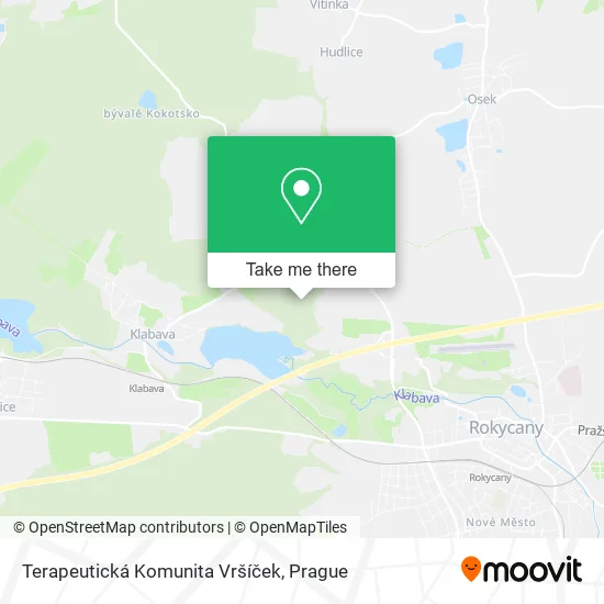 Карта Terapeutická Komunita Vršíček