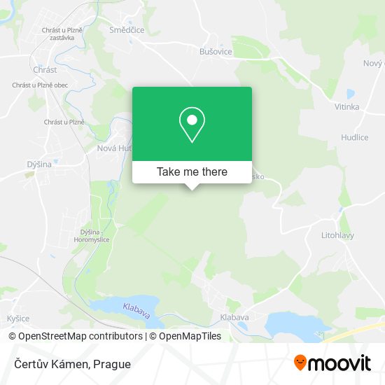 Čertův Kámen map