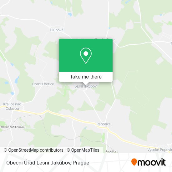 Obecní Úřad Lesní Jakubov map