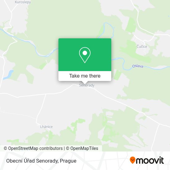 Obecní Úřad Senorady map
