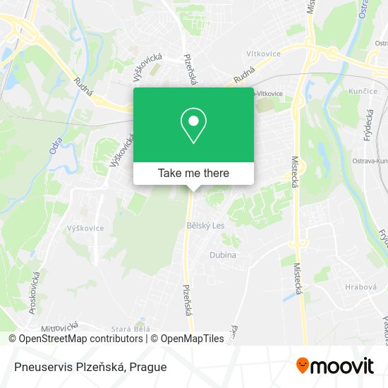 Pneuservis Plzeňská map