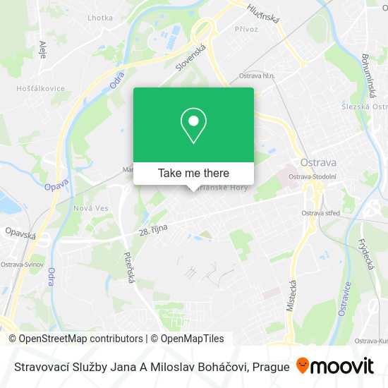 Stravovací Služby Jana A Miloslav Boháčovi map