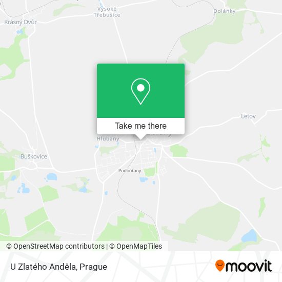 U Zlatého Anděla map
