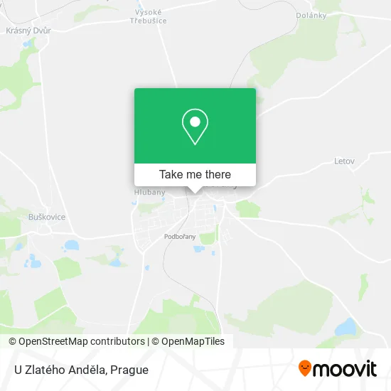 Карта U Zlatého Anděla