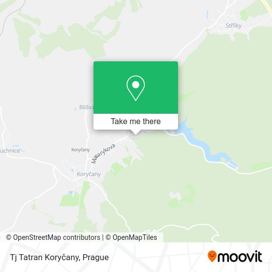 Tj Tatran Koryčany map