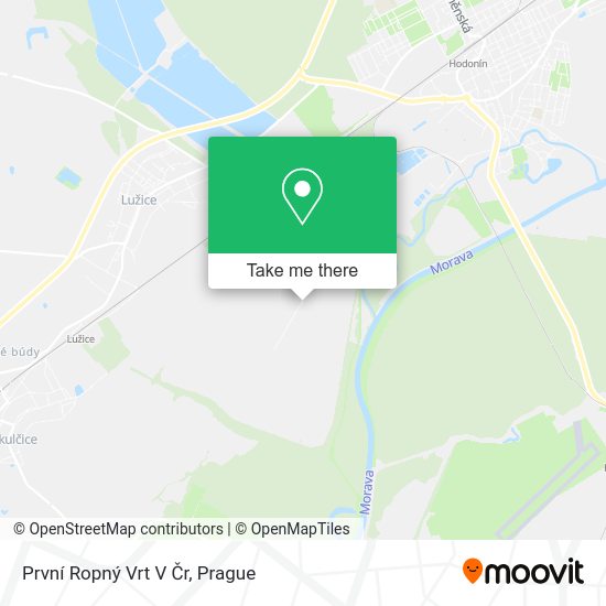 První Ropný Vrt V Čr map