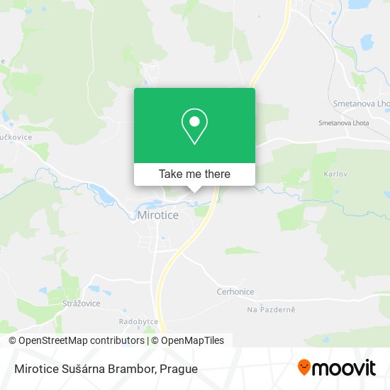Карта Mirotice Sušárna Brambor