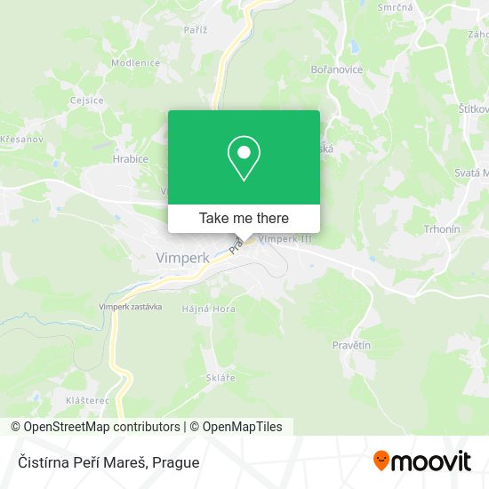 Čistírna Peří Mareš map