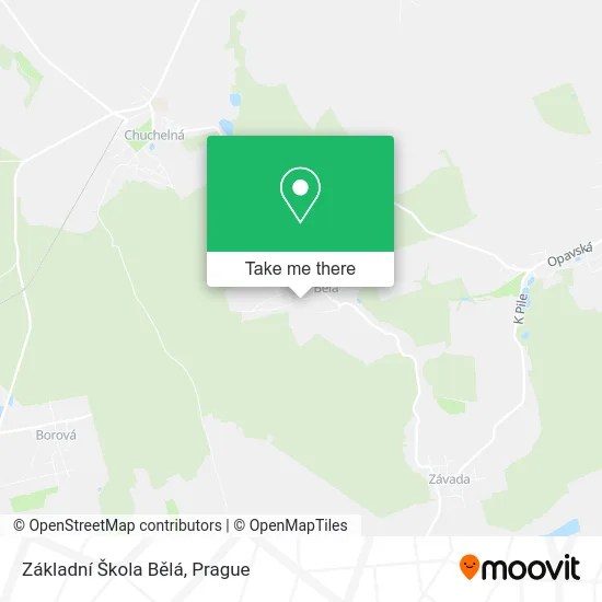 Základní Škola Bělá map