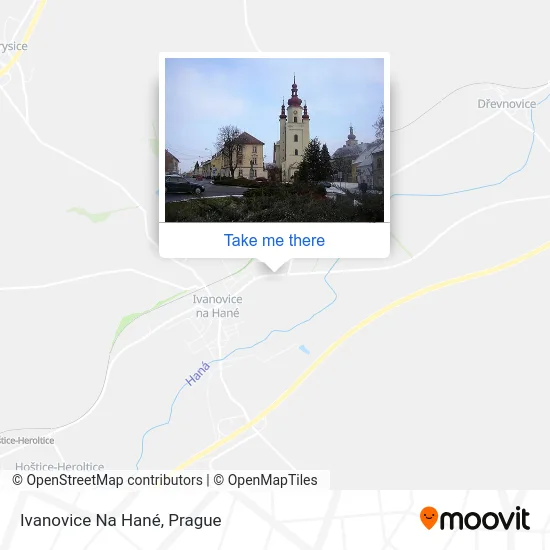 Карта Ivanovice Na Hané