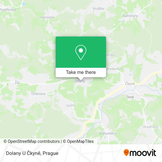 Карта Dolany U Čkyně