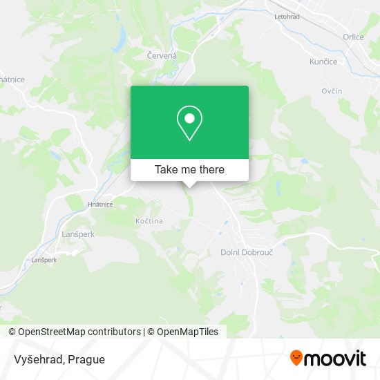 Карта Vyšehrad