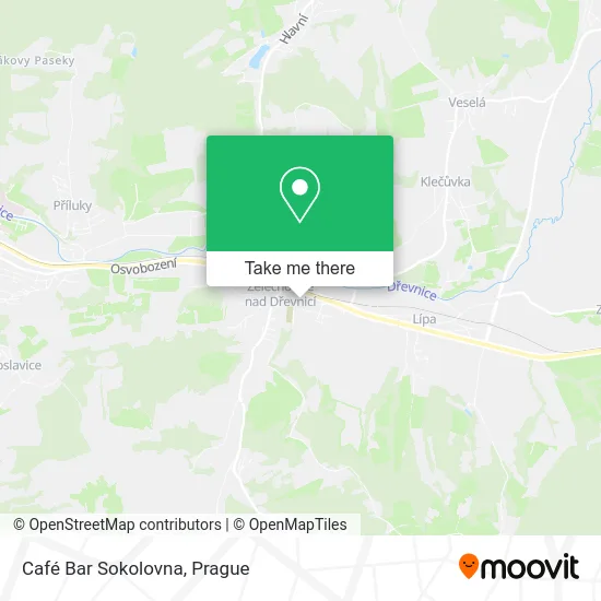 Карта Café Bar Sokolovna