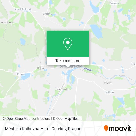 Městská Knihovna Horní Cerekev map