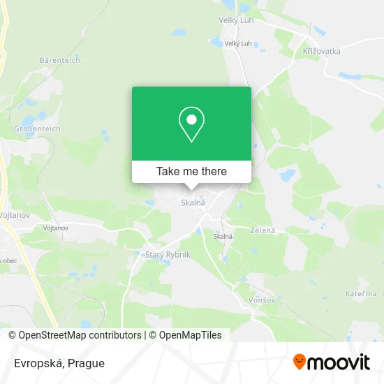 Evropská map