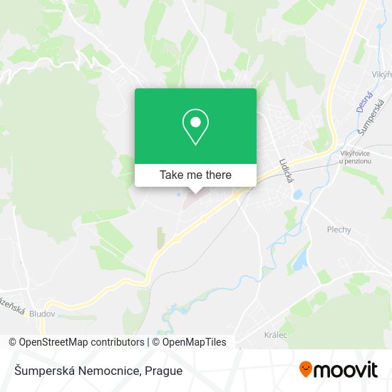 Карта Šumperská Nemocnice