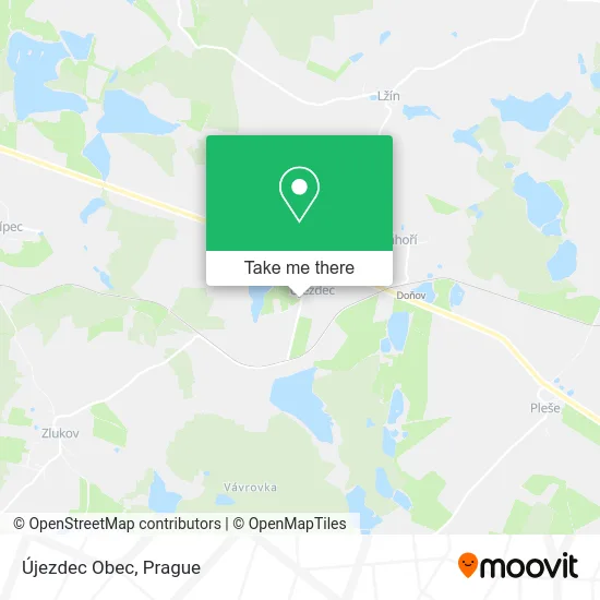 Карта Újezdec Obec