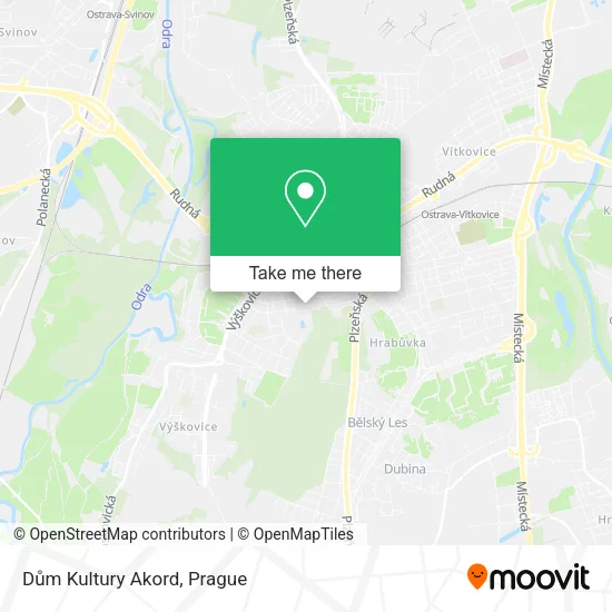 Карта Dům Kultury Akord