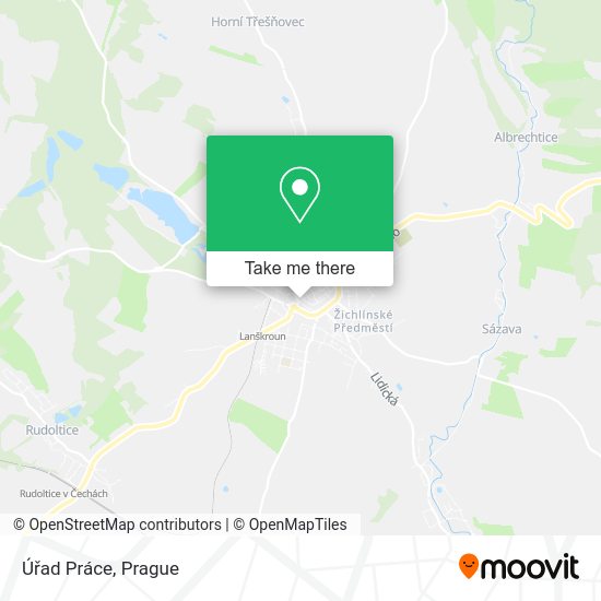 Úřad Práce map