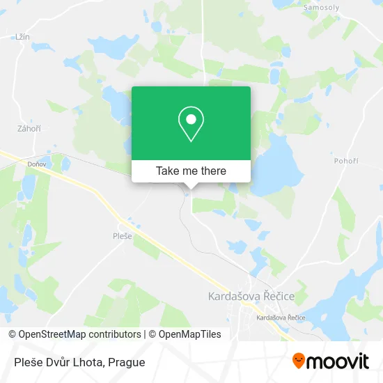 Карта Pleše Dvůr Lhota