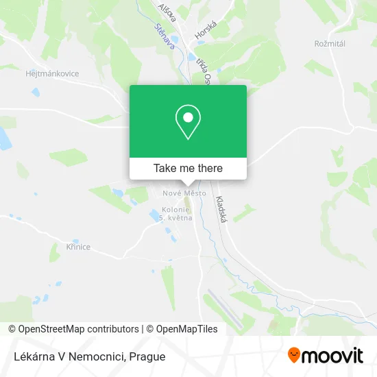 Карта Lékárna V Nemocnici