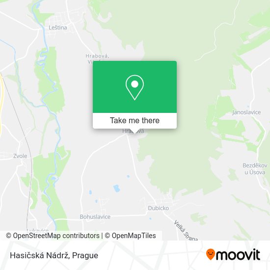 Hasičská Nádrž map