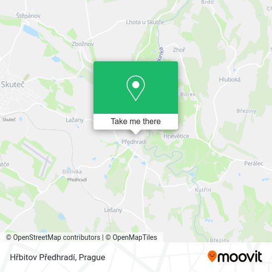Hřbitov Předhradí map
