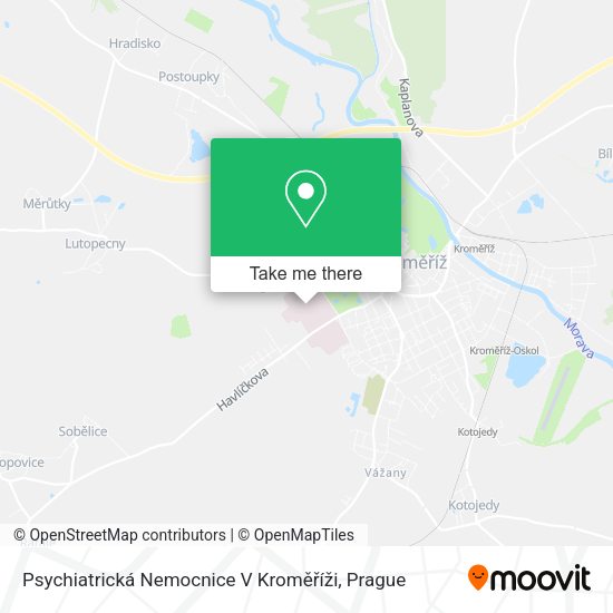 Psychiatrická Nemocnice V Kroměříži map