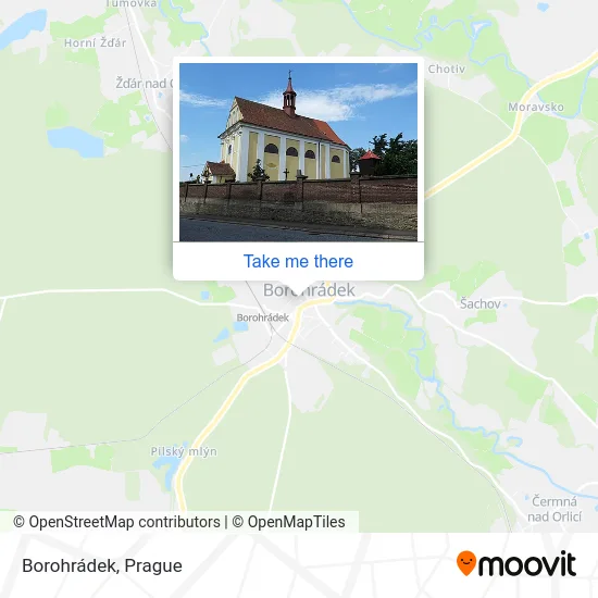 Карта Borohrádek