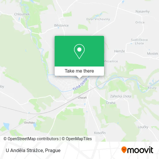 Карта U Anděla Strážce