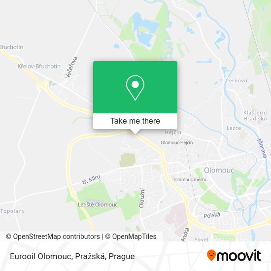Eurooil Olomouc, Pražská map