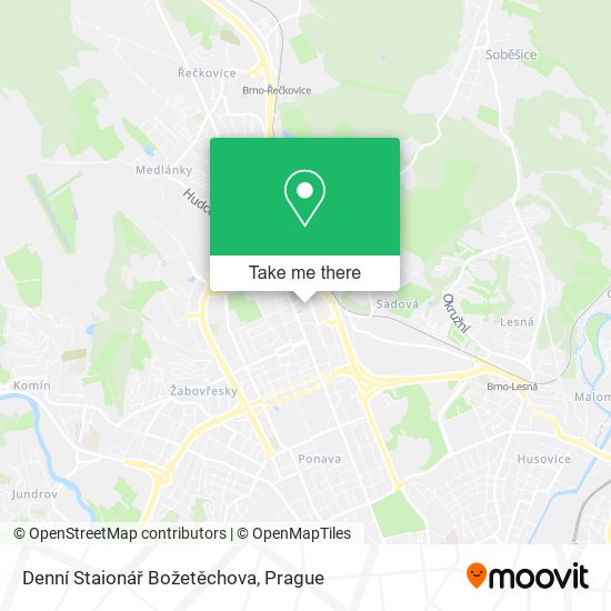 Denní Staionář Božetěchova map