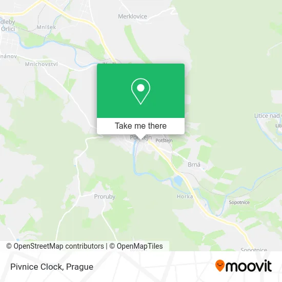 Карта Pivnice Clock